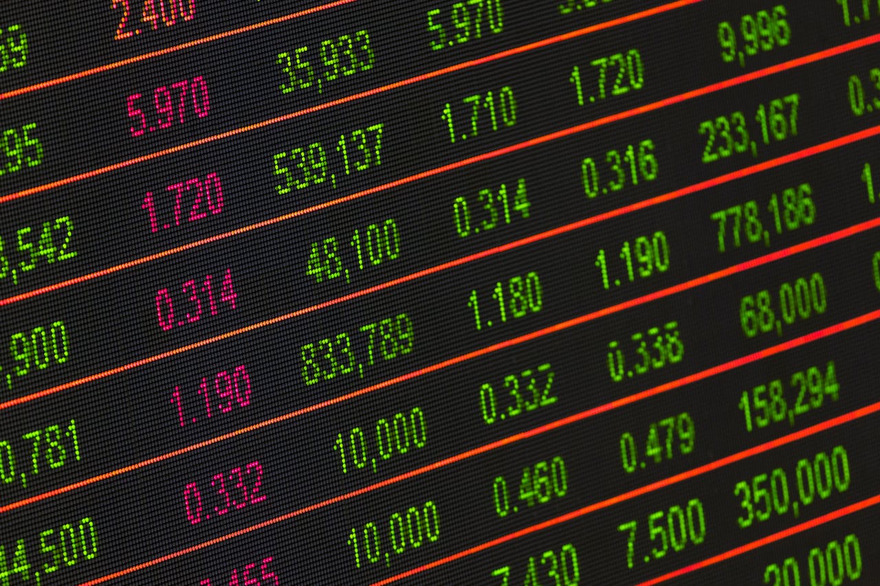 A close up of the numbers on a screen